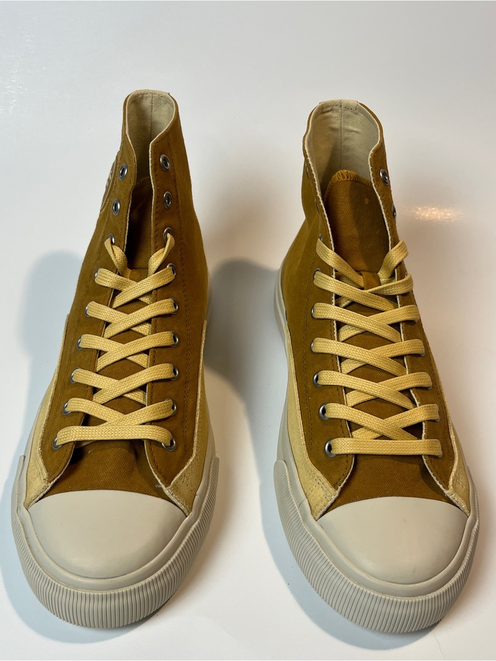 P.F. Flyers Men’s 10.5 All American 14 High Top Sneaker in Spice/Wheat